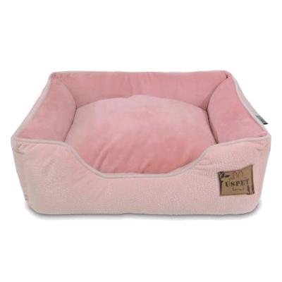 China Cat Bed Small Large Dog Kennel Bed Supplier Dog Bed Three Sizes Cheap All Weather Viable Hot Pink Washable And Removable for sale