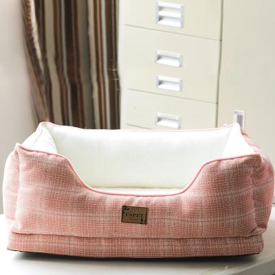 China Non-slip Detachable Canvas Pet Cat Bed Dog Bed Environmental Protection Funny Pet Viable Products Cloth for sale