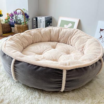 China Cat Products Round Small Cat Viable Success Products Dog Bed Washable Pet Animals Bed for sale