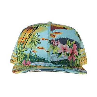 China New Fashion 6 Panel High Quality JOINT Snapback Hat Floral Baseball Hip Hop Hat for sale