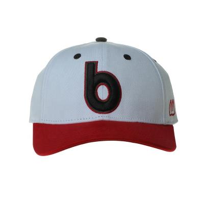 China Spandex 6 Panel Joint Flexible Fit Mens Baseball Cap Fitted Hat for sale