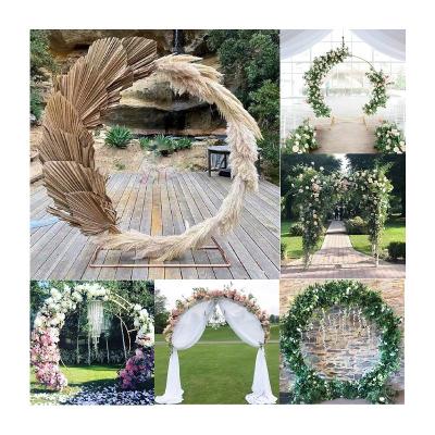 China Iron+silk Flowers Customized Arch Floral Arrangement For Wedding Event Decorations for sale