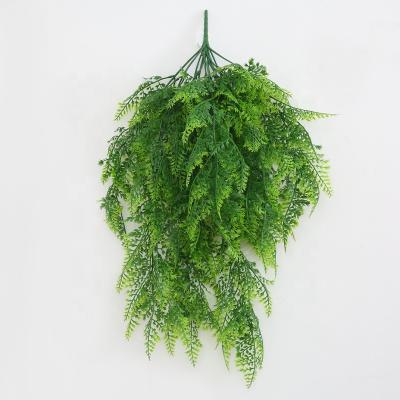 China High quality Silk+plastic artificial green leaf vines vine garland hanging for table centerpiece decorations for sale