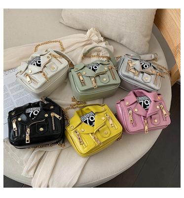 China Fashion Designer PU Leather Rainbow Color Purse Women Ladies Shoulder Bag Purses Lady Handbag Lady Handbags Graffiti Leather Bags New for sale