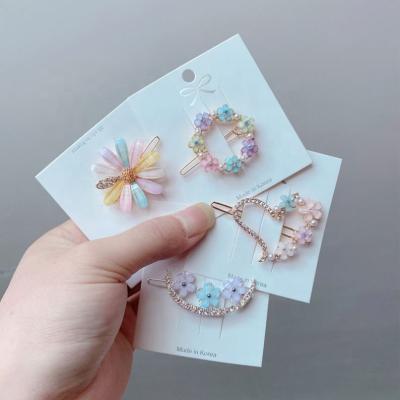 China Headwear Small Fresh Flower Clip Hair Clip Flower Clip South Korea Hair Accessories Jewelry Headdress for sale