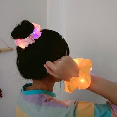 China Headwear Vinchas Para Cabello Hair Accessories Hair Accessories Ponytail Led Ring Kids Luminous for sale