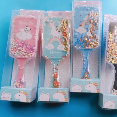 China Headwear PVC Box Package Comb Child Daily Hair Comb Custom Brush Hair Clips Hair Accessories Hairpins For Girls for sale