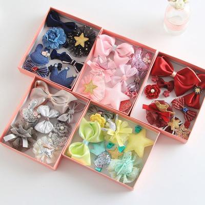 China Princess Comb Hairpins Girl Headwear Gift Box Hair Clips Bee Headbands Children Headwear Flower Barrette Accessories for sale