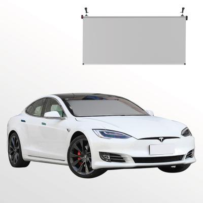 China Retractable Aluminum Sunshade Front Windshield Sun Protection Automatic Car Window Sunshade for sale