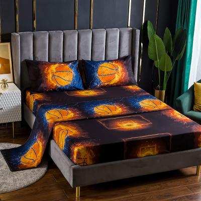 China Amazon Hot Selling Portable King Size Bed Sheet 3pcs Adult Bedding Set High Quality Bedding Set Duvet Cover One Size for sale