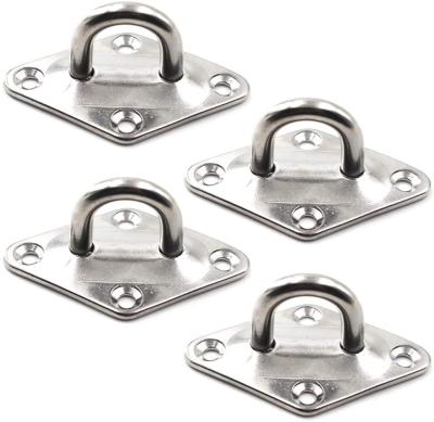 China Boat Protection Eye Plates Marine Hardware Multifunctional Wall Mount Hook Loops for sale