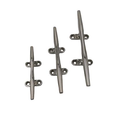 China Marine Stainless Steel Boat Crampon Open Base Rigging Boat Hardware Ties Rope Cramp Boat Dock Cleats for sale