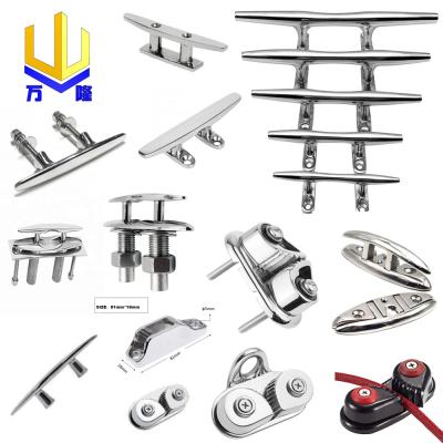 China Marine Grade Hardware Stainless Steel Boat Deck Flat Crampon Low for sale