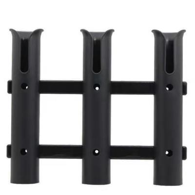 China Boat Hardware Fitting 3-Tube Fishing Rod Holder Fishing Rod Rack for Boat Yacht Kayak Truck or Garage Storage for sale