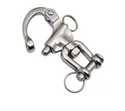 China Quick Release Snap Bail Rigging Sailing Boat Eye Swivel Eye Shackle Jaw Rigging Marine 316 Stainless Steel Quick Release Bail Boat Hardware For Sailboat Spinnaker Halyard for sale