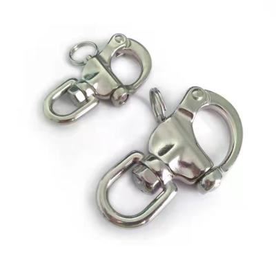 China Boat Hardware Fitting Stainless Steel Swivel Quick Release Boat Anchor Chain Eye Shackle Snap Swivel Hook For Marine Architectural for sale