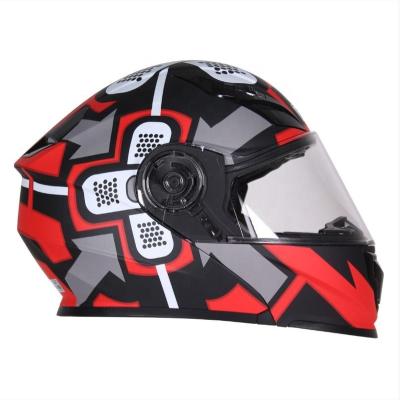 China Hot Selling ENV Helmet Road Motocycle Striping Full Face Motorcycle Helmet With Neck Band Flip Up Motorcycle Helmets Motorcycle for sale