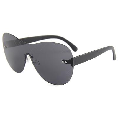 China Large-frame one-piece sunglasses new fashion sunglasses classic sunglasses shape colored lenses with color film for sale