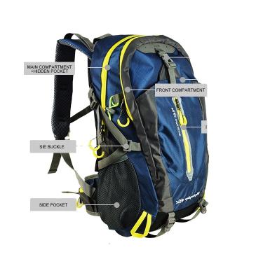 China New Design Waterproof Fashion Outdoor Recycling Backpack Hiking Camping Rucksack Camping Rucksack for sale