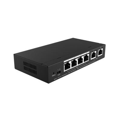 Chine Commutateur contrôlé gauche IEEE 802.3at/IEEE 802.3af du gigabit 6 avec 4 ports de PoE à vendre