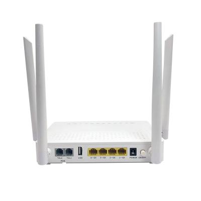 中国 ZC-521NX6 XG PON ONUのインターネット デバイス4GE 2VOIP 2USB AX1800 WiFi 6 GPON ONT 販売のため