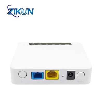 China Fiber Optic GPON ONU 1GE DUAL MODE Zikun FTTH ONT GPON System for sale