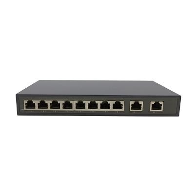 China 10-Port-POE-Ethernet-Switch ZC-S2010P 8 PoE-Ports Schaltkapazität 20G DC oder AC zu verkaufen