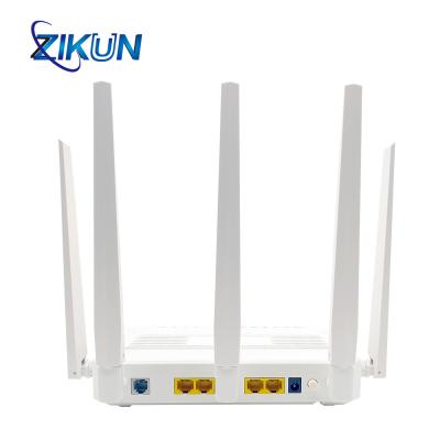 China ZIKUN ONU 10Gbit/s AX3000 WiFi 6 GPON ONT 4GE 1POTS 5 Antennen zu verkaufen