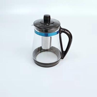 China WITH LID high quality kettle high filtering built-in luxury glass infuser teapot for sale