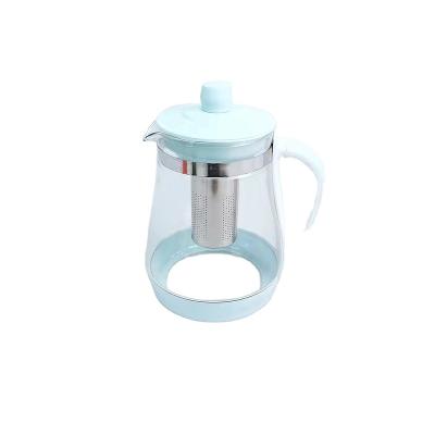 China Hotel Performance High Stock Kitchen Clear Heat Resistant Glass Teapots Wholesale for sale