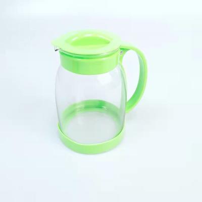 China Large Capacity Sustainable Clear Borosilicate Handmade Teapot Personalized Pyrex Glass Teapot for sale