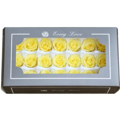 China Celebration Factory Price Grade 2-3cm 21pcs One Eternity Rose Preserved Roses Flower Box For Wedding Valentine's Day for sale