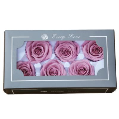 China Wholesale Category 5-6cm Celebration 6pcs An Eternity Rose Preserved Roses Flowers Box for sale