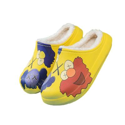 China Durable Children's Bread Fashion Cotton Shoes Cotton Winter Cartoon Waterproof And Warm Slippers for sale