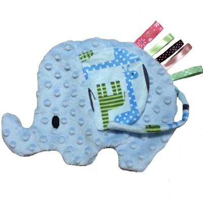 China Anti-Pull 33 Colors Plus Size Super Soft Soothing Cozy Dotted Fleece Cute Baby Security Blanket With Tabs for sale