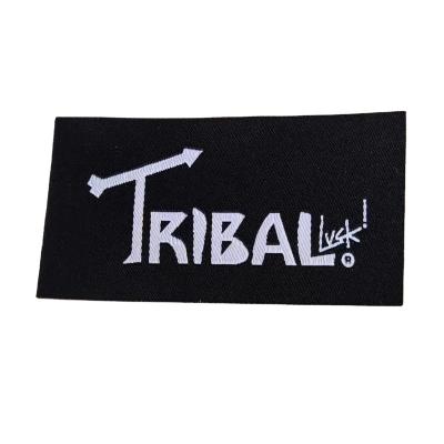 China Viable Low Price Customized Private Label Apparel Label Logo, No Bending And Iron On Backing For Garment Woven Labels for sale