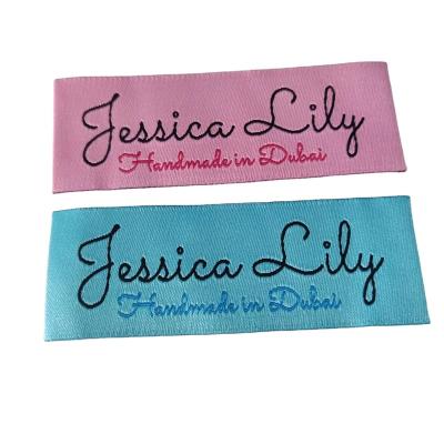 China Factory Price Viable Customized Clothing Label Collar Labels , High Density Computer Customized Fabric Label for sale