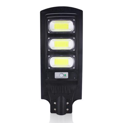 China Solar Motion Sensor Wall Light 120W Led Outdoor Street Light Solar Black Solar Led Street Lights Garden for sale