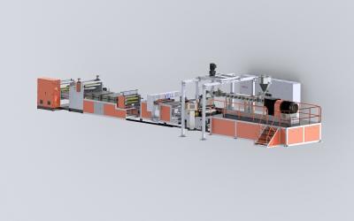 China Twin Screw PET Plastic Sheet Extruder Line / Making Machine 0.15 - 1.5mm Sheet Thickness for sale