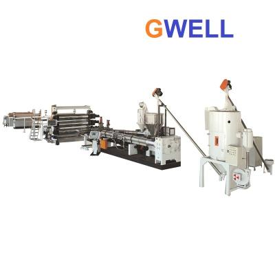 China Conical Twin Screw Extrusion Machine PVC Calender Machine Plastic Sheet Extrusion Line à venda