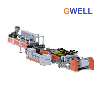 China Stone Paper Making Machine Synthetic Plastic Paper Single Layers Or 3 Layers Cast Stretch Film Line for sale