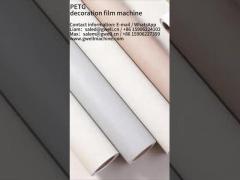 GWELL 0.15mm thickness PETG decoration film extrusion
