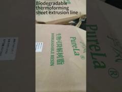Biodegradable thermoforming sheet extrusion machine