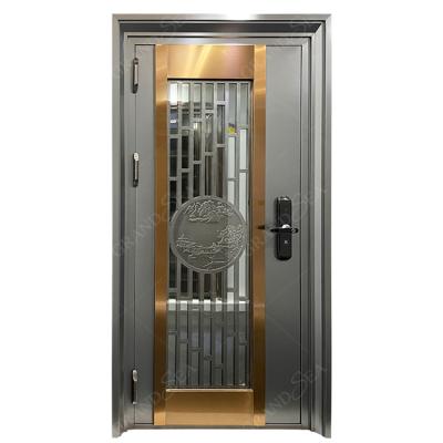 China High quality stainless steel modern door japanese style home front door villa entry door for sale