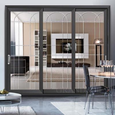 China Modern Low Price New Type Popular Patio Aluminum Sliding Glass Doors for sale