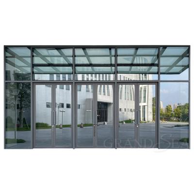 China Magnetic Screen Fiberglass Slide Window HOFFEN WINDOW PRO 120x110 Magnetic Sound Proof Stained Glass for sale