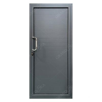 China Wholesale High Quality Manufacture Modern Metal Part Aluminum Alloy Exterior Single Doors Interior Door for sale