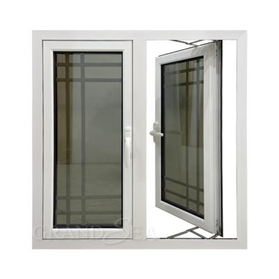 China Magnetic Screen House Use Double Casement Aluminum Glass Modern Windows For Home for sale