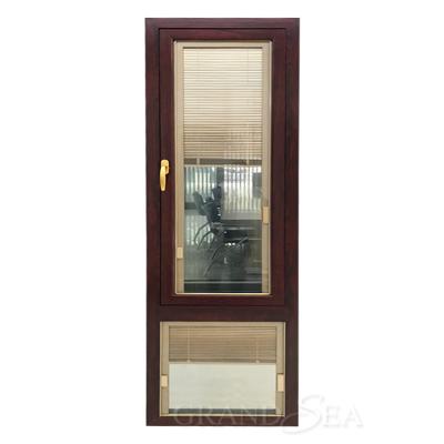 China Double Doors Magnetic Thermal Break Windows Guangdong Aluminum Stained Glass And Screen Doors for sale