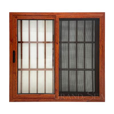 China Custom Folding Aluminum Soundproof Insulated Glass Windows Double Glazed Sliding House Designs For Home for sale